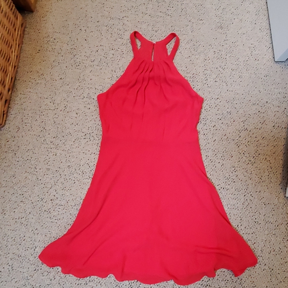 Coral short dress